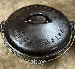 Griswold Slant #10 Cast Iron Tite Top Baster Dutch Oven withlid 835 A3553