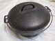 Griswold Vintage 20's Cast Iron #10 Dutch Oven Erie 835 A Slant Logo With 2553 Lid