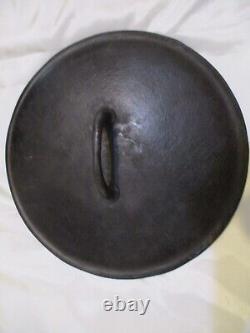 Griswold Vintage 20's Cast Iron #10 Dutch Oven Erie 835 A Slant Logo with 2553 Lid