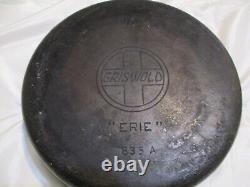 Griswold Vintage 20's Cast Iron #10 Dutch Oven Erie 835 A Slant Logo with 2553 Lid