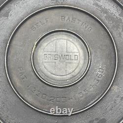 Griswold Vintage # 9 cast Iron dutch oven lid Button Logo