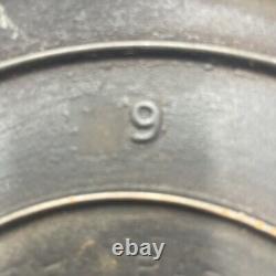 Griswold Vintage # 9 cast Iron dutch oven lid Button Logo