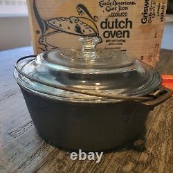 Griswold Ware Dutch Oven 5 QT With Box, Lid, Trivet, and Paper Advert