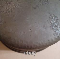 Hammered Wagner Unmarked #8 Cast Iron Dutch Oven With Matching Lid ReSeasoned