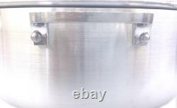 Heavy Gauge Aluminum Caldero Dutch Oven with Lid, 18.5QT, Silver