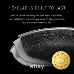 HexClad 6.5QT Hybrid Nonstick Braiser Dutch Oven with Lid, Induction Ready M