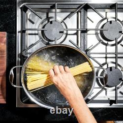 HexClad 6.5QT Hybrid Nonstick Braiser Dutch Oven with Lid, Induction Ready M