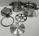 Icookt 6-piece 8-quart Dutch Oven, Stock Pot, Strainer, Shredder, Dome Lid