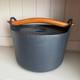 Iittala Sarpaneva Cast Iron Dutch Oven Enamel, Wood Handle, Finland, 2008