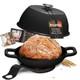 Iron Cast Dutch Oven 6 Quart 10 Inch Black Bread Baking Enameled Sourdough Thick