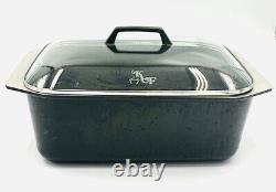 KF Kitchen Fair Cast Aluminum Black 15 Rectangular Dutch Oven Roaster Lid Vtg