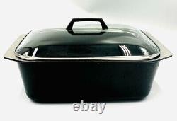 KF Kitchen Fair Cast Aluminum Black 15 Rectangular Dutch Oven Roaster Lid Vtg