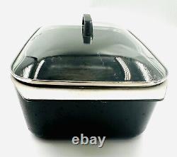 KF Kitchen Fair Cast Aluminum Black 15 Rectangular Dutch Oven Roaster Lid Vtg