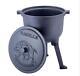 Kazan 4l Uzbek Plov Pilaf Cast Iron Cookware Camping Dutch Oven Pot Lid Camp