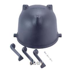 Kazan 4L Uzbek Plov Pilaf Cast Iron Cookware Camping Dutch Oven Pot Lid Camp