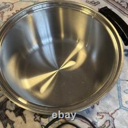 Kitchen Craft 5 Qt Electric Dutch Oven Liquid Core Stainless Slow Cooker Pan Lid