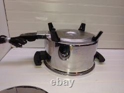 Kitchen Craft 5 Qt Electric Dutch Oven Liquid Core Stainless Slow Cooker Pan Lid