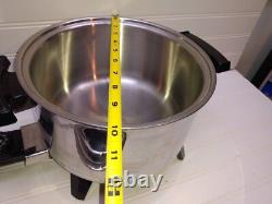 Kitchen Craft 5 Qt Electric Dutch Oven Liquid Core Stainless Slow Cooker Pan Lid