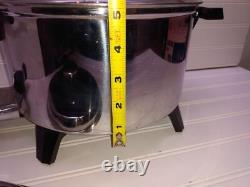 Kitchen Craft 5 Qt Electric Dutch Oven Liquid Core Stainless Slow Cooker Pan Lid