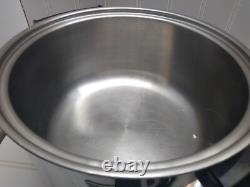 Kitchen Craft 5 Qt Electric Dutch Oven Liquid Core Stainless Slow Cooker Pan Lid