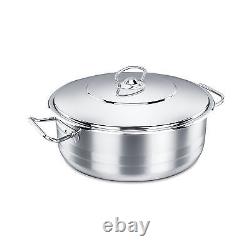 Korkmaz Stainless Steel Dutch Oven with Lid