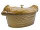 Large Staub 5 Qt Carmel Cast Iron Chicken Dutch Oven Roaster Pot With Lid France