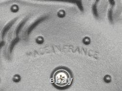 LARGE STAUB 5 qt CARMEL CAST IRON CHICKEN DUTCH OVEN ROASTER POT with LID FRANCE