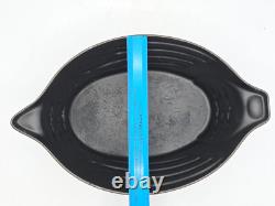 LARGE STAUB 5 qt CARMEL CAST IRON CHICKEN DUTCH OVEN ROASTER POT with LID FRANCE