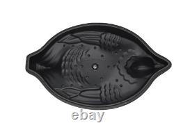 LARGE STAUB 5 qt CARMEL CAST IRON CHICKEN DUTCH OVEN ROASTER POT with LID FRANCE