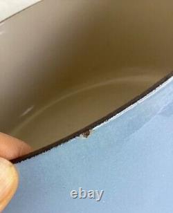 LE CREUSET 3.5 Quart Light Blue Dutch Oven With Lid #22 Rare Color