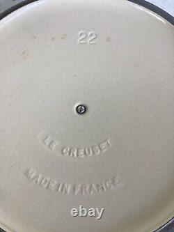 LE CREUSET 3.5 Quart Light Blue Dutch Oven With Lid #22 Rare Color