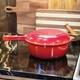 Le Creuset Cast Iron 3.75qt Dutch Oven Saucepan Withskillet Lid Cerise