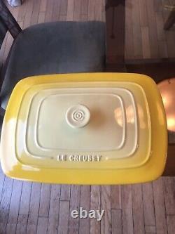 LE CREUSET Yellow Hombre Dutch Oven Lid Only, 10 x 14
