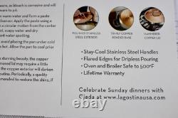 Lagostina Giada Limited Ed. 4Qt. Dutch Oven Stainless Steel/Hammered Copper Lid