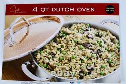 Lagostina Giada Limited Ed. 4Qt. Dutch Oven Stainless Steel/Hammered Copper Lid