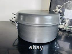 LargeCalphalon Commercial 8.5 Qt Dutch Oven Aluminum w Dome Lid Deep Casserole
