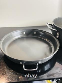 LargeCalphalon Commercial 8.5 Qt Dutch Oven Aluminum w Dome Lid Deep Casserole