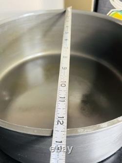 LargeCalphalon Commercial 8.5 Qt Dutch Oven Aluminum w Dome Lid Deep Casserole