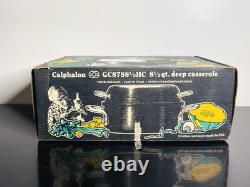LargeCalphalon Commercial 8.5 Qt Dutch Oven Aluminum w Dome Lid Deep Casserole
