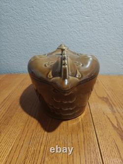 Large Staub 5 qt Cast Iron Coquette Dutch Oven Roaster with Lid Pre-owned Rare