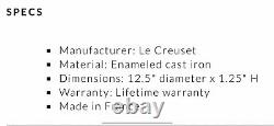 LeCreusetNEW 5.25Qt Signature Round French Dutch Oven Cerise, Red Color. NIB