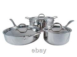 Le Chef 5-ply Stainless Steel 6 Piece Cookware Set, Clearance Sale