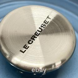 Le Creuset 14.5cm Cast Iron Dutch Oven 1 Qt Marine Blue Enamel Cocotte Ronde