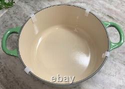 Le Creuset #18 Round Dutch Oven Tradition 2 Qt RARE COLOR Bamboo NIB R108