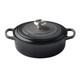 Le Creuset #22 Signature Cast Iron Shallow Round Dutch Oven In Oyster Gray + Lid