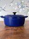 Le Creuset #23 Oval Dutch Oven 2 3/4 Qt. Cobalt Royal Blue Cast Iron