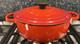 Le Creuset #24 Dutch Oven With Lid Red 3.5 Quart Made In France Enamel Cast Iron