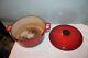 Le Creuset #24 France Enameled Cast Iron Round Red Dutch Oven With Lid 24