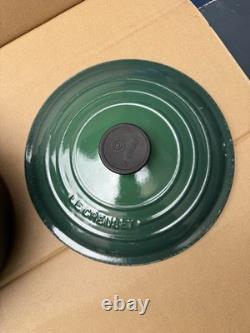 Le Creuset 24 Green Enameled Cast Iron 4.5 Qt Stockpot French Dutch Oven Pan Lid