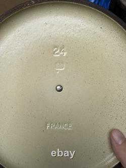 Le Creuset 24 Green Enameled Cast Iron 4.5 Qt Stockpot French Dutch Oven Pan Lid
